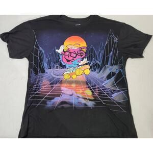 Kool-Aid man retro style t-shirt Size Large Black Skateboard